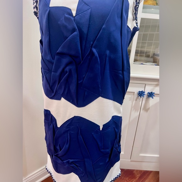 Chanel Blue and White Braided Boarder Dress - Picture 9 of 16